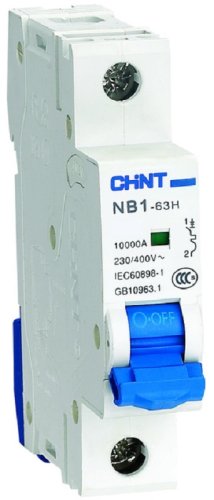 Выключатель автоматический CHINT NB1-63H 1п 32А C 10кА картинка